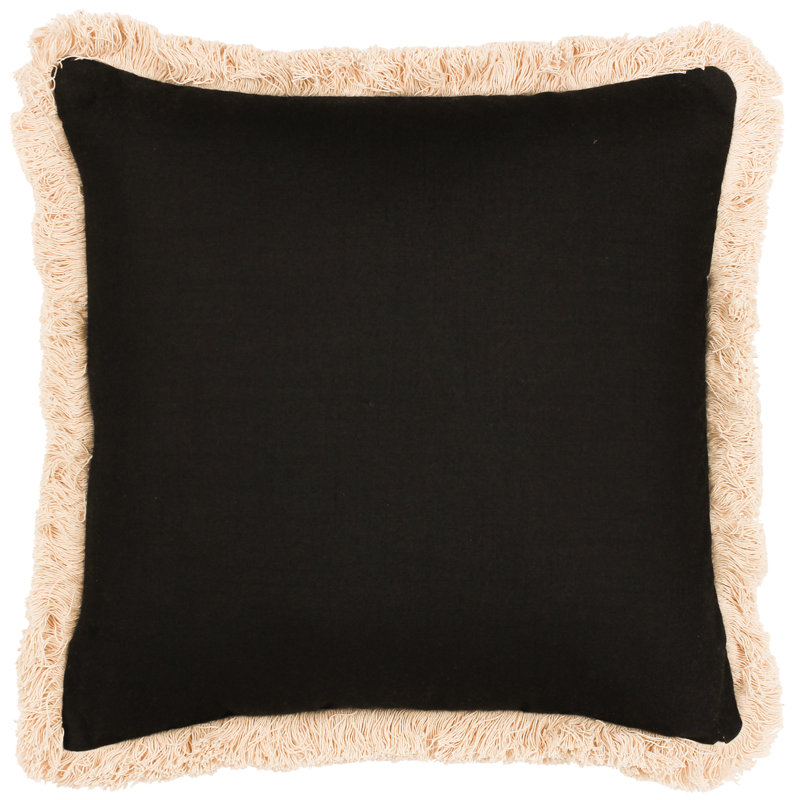 Oromo Geometric Square Throw Cushion, Brown, Polyester
