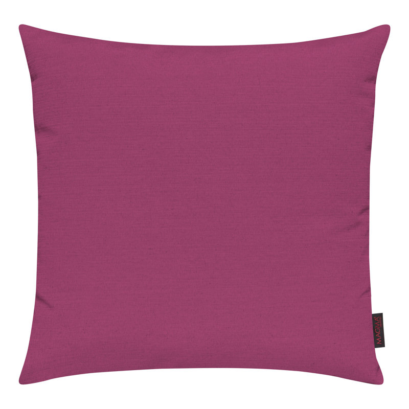 Fino Reversible Throw Pillow, 15" x 15", Pink