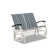 Askar Powder Coated Aluminum Outdoor Glider
