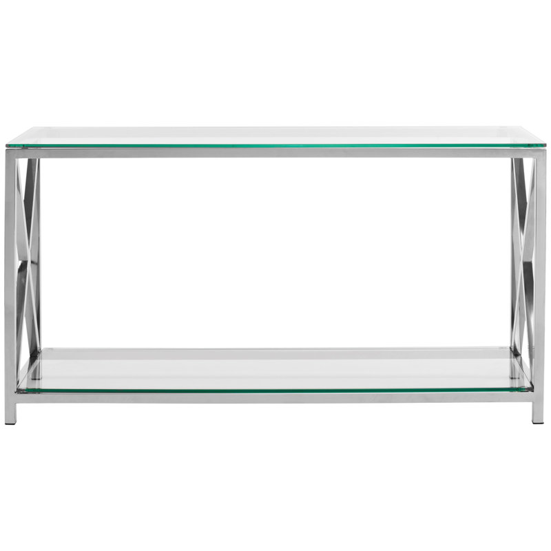 Hayward 51.18'' Glass Top Console Table