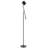 Floor Lamp With Touch Dimmer, 68 Inch Angled Adjustable Arm, Black Metal