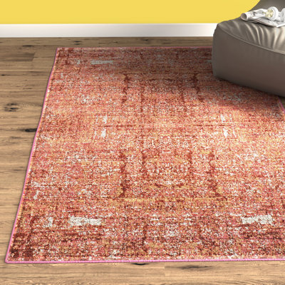 Tapis abstrait rouge
