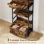 HOMCOM 6-Tier Industrial Bookcase Shelving Unit, 60x30x176-406881623