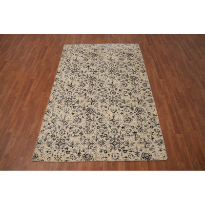 Tapis de salon moderne et abstrait 5 x 8