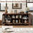 Farmhouse TV Stand for 55/65 Inch TV, Wood Entertainment Center with Acrylic Door Storage Cabinet, Adjustable Shelves, Sturdy TV Console Table for Living Room Bedroom-330634884