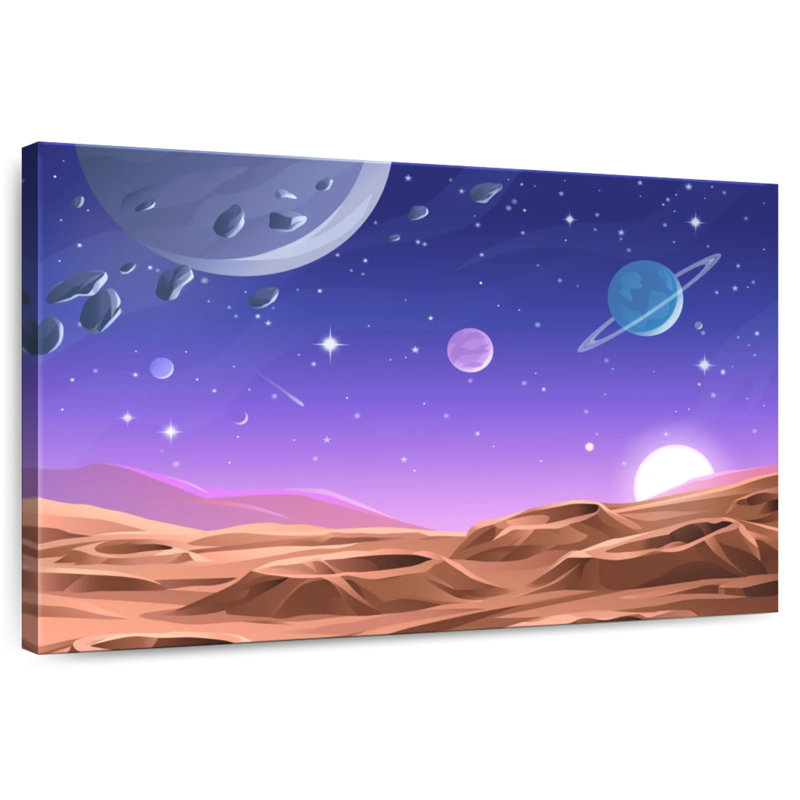 Cratères de surface Ashelle, H 32 po x l 48 po