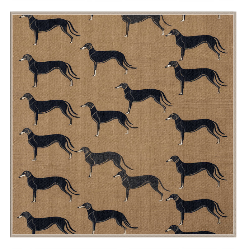  Tapis lavable pour chien lévrier italien, Carré 8 pi