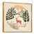 Toile avec cadre flottant or