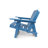 Shoreline Fully Assembled All-Weather Outdoor Folding Modern Adirondack Chair and Table Set-488664268