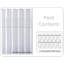 Lacie-Mia 13 Piece Polyester Shower Curtain Set