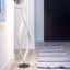  Twist 43 in. Industrial Modern LED Black Floor Lamp with Built-In 3-Way Dimmer-27936423