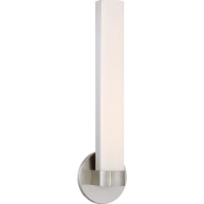 Lyke Dimmable LED Bath Sconce, Brushed Nickel