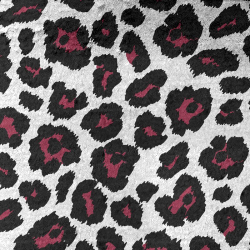 Serviette de bain Lucida, Blanc / rouge / noir, Microfibre