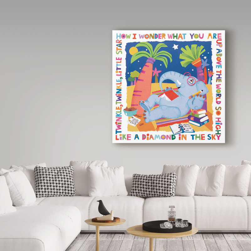 « twinkle, twinkle », art sur toile, H 24 po x l 24 po x P 2 po