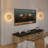 Modern Minimalist Plug-in Or Cordless Wall Sconces, Round Wood Backlight Led Wall Lamp,  For Bedroom