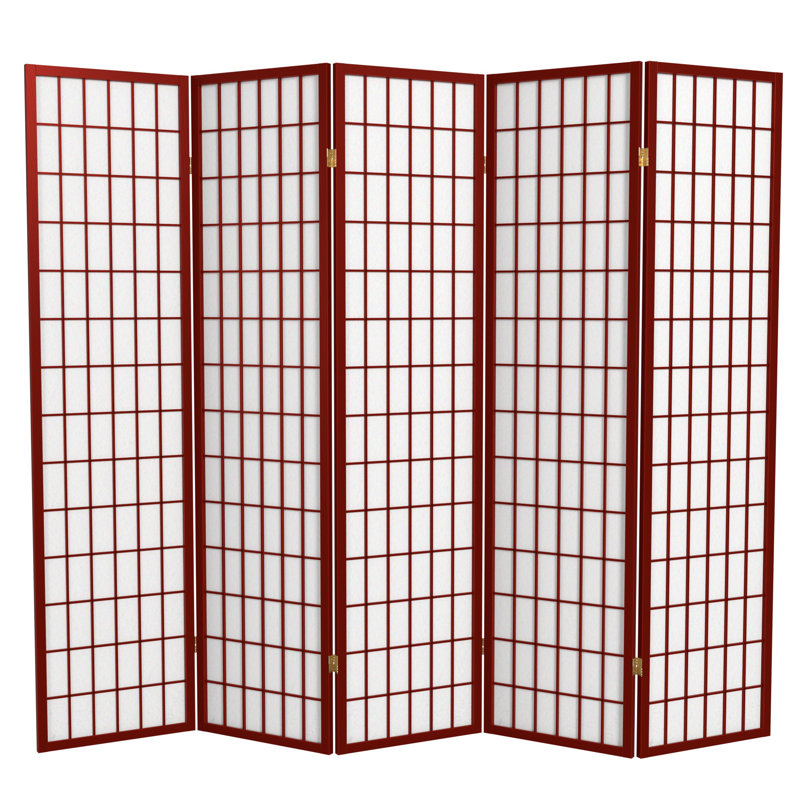 Paravent Shoji pliable Alex 70'' H, 5, Palissandre