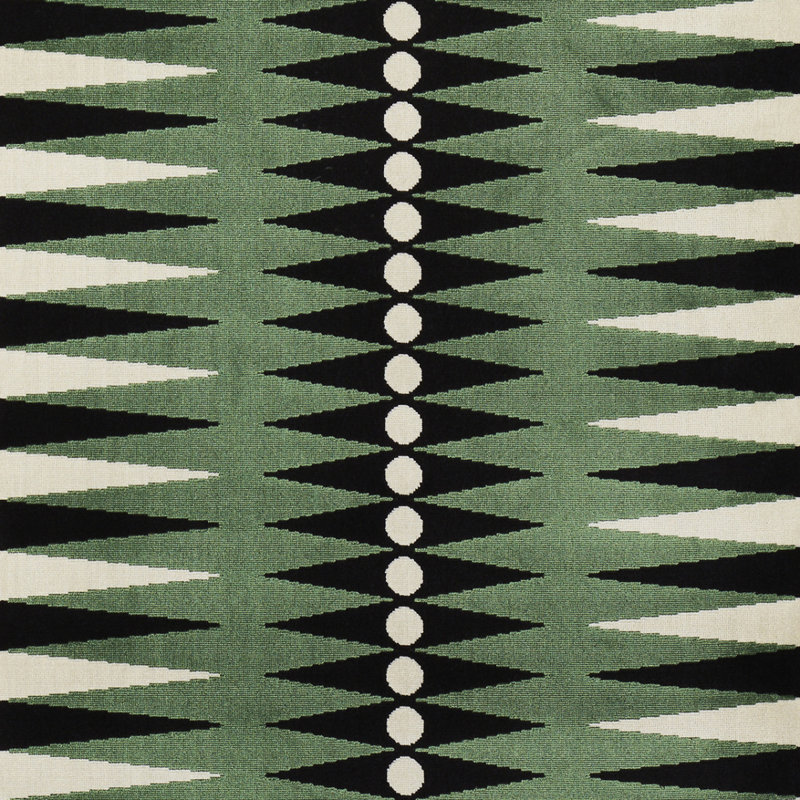 Tissu de backgammon Mary Mcdonald, Vert