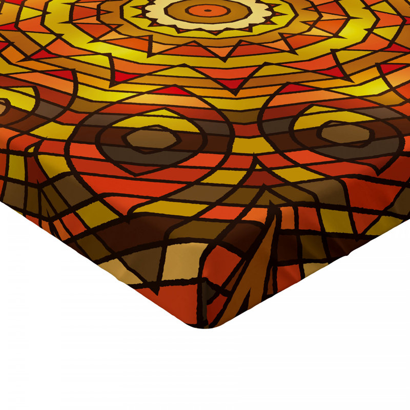 Microfiber Geometric Fitted Sheet, Twin XL Fitted Sheet