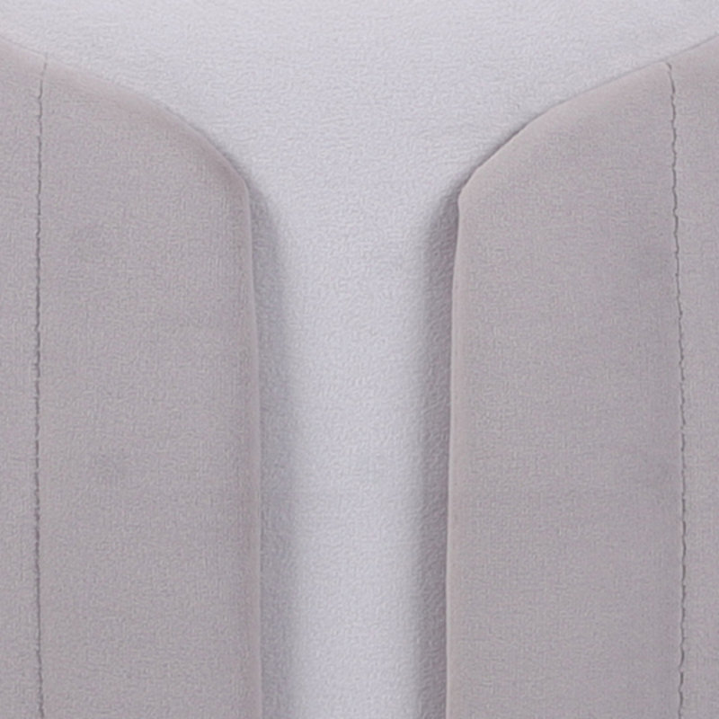 Repose-pieds en velours avec rangement Mercer41, taupe