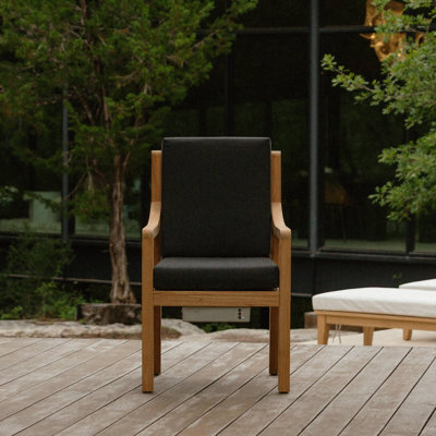 Solerno Heated Dining Armchair — Carbon