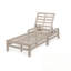 Chaise longue d'extérieur réglable avec coussins épais-1608965368