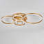 Frasher Classic Golden Loops Energy Efficient 5-Light 110cm LED Semi Flush Mount