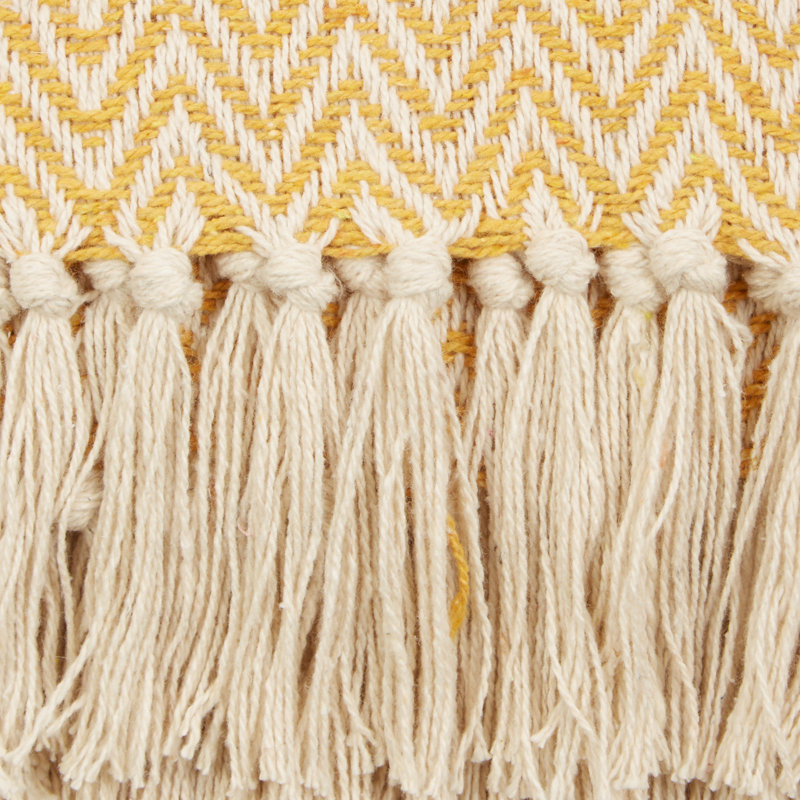 Hand Woven Throw Blanket, Honey Gold