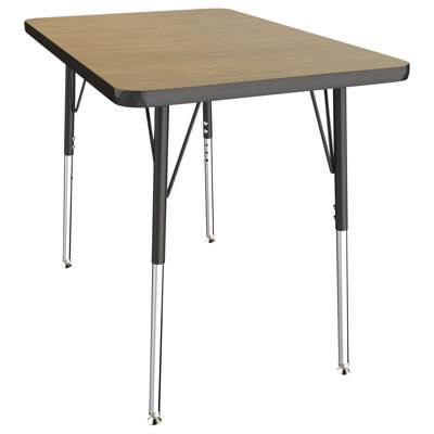 Rectangle T-Mold Adjustable Height Activity Table