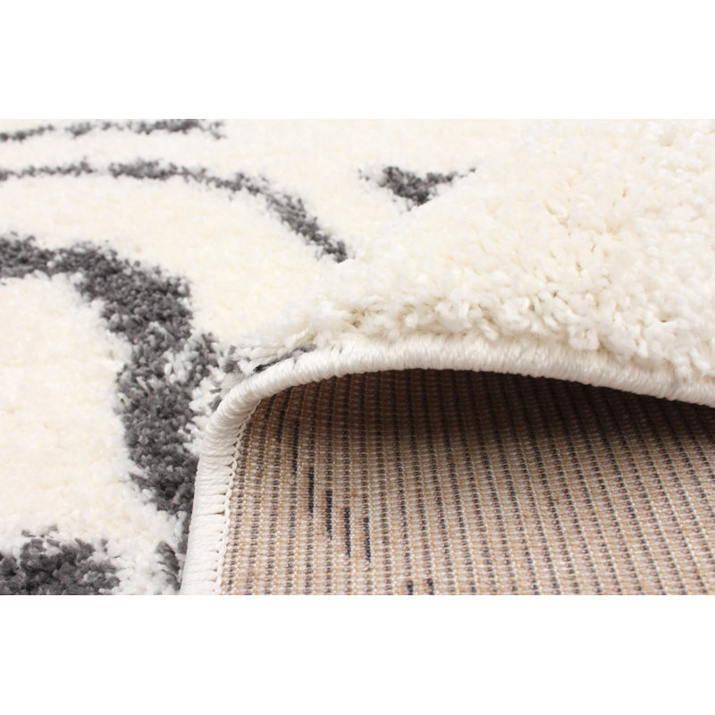 Tapis beige / noir Rowan, Rectangle 7 pi 10 po x 10 pi