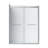 Molly 48" W X 36" D X 76" H Frameless Shower Door Rectangular Shower Kit In Chrome With Clear Glass Finish-121487588
