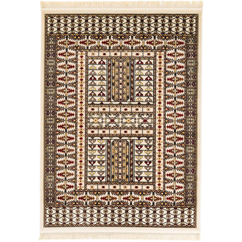 Tapis beige Aucun, Rectangle 5 pi 3 po x 7 pi 1 po