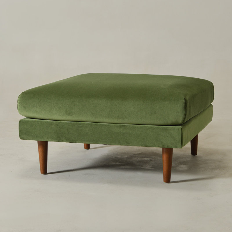 Pouf rembourré Miller 36 po, Vert, 19" H x 36" W x 36" D