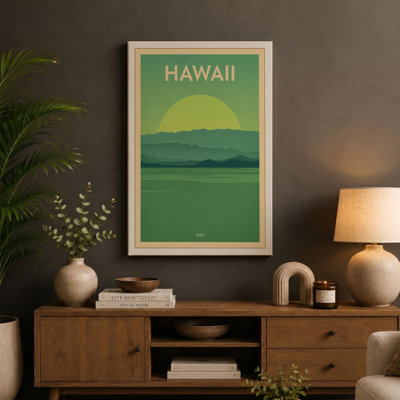 Postcard from Hawaii Vintage - Wrapped Canvas