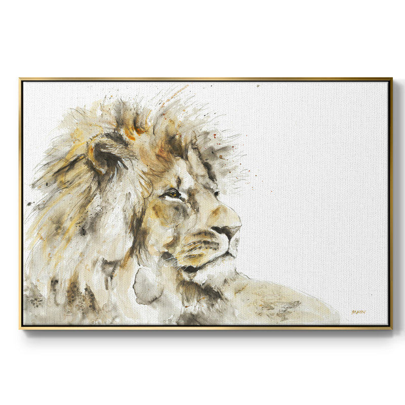 Savannah I, reproduction d'art sur toile, Or, H 25 po x l 37 po x P 2 po
