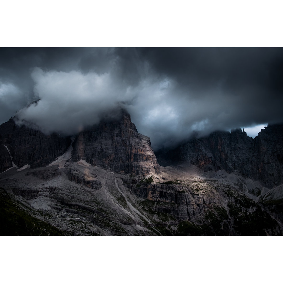 Dolomiten von Brenta Felswand von Zodebala - Druck