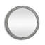 Simone Engineered Wood Round Wall Mirror-1857996068