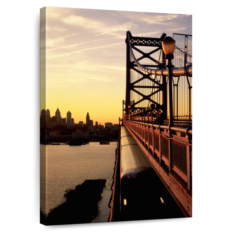 Lilie Benjamin Franklin Bridge, 39" H x 26" W