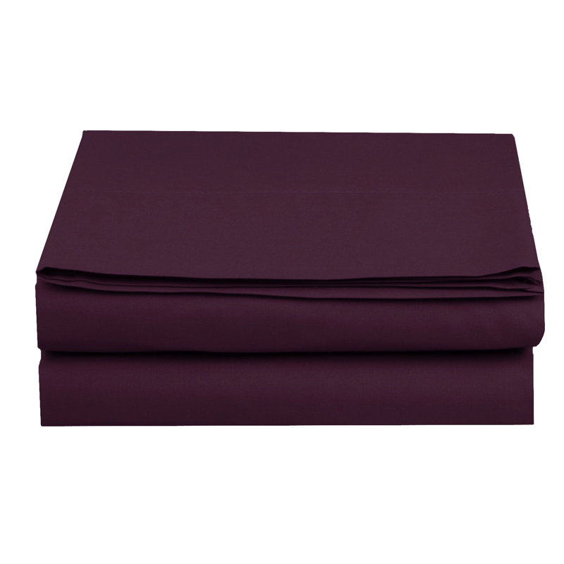 Flat Sheet, Purple, Twin Flat Sheet