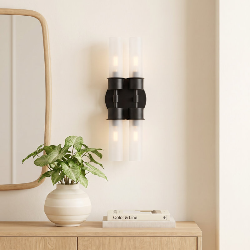 Dalenna Armed Sconce, Black