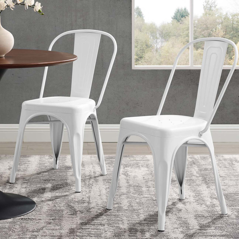 Chaise bistro Promenade par Modway, Blanc