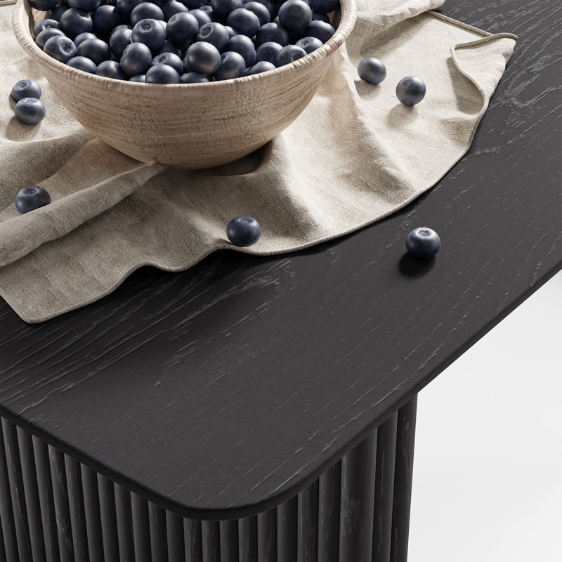 Table de salle à manger Maitilde, Noir, H 30 po x L 67 po x l 33,5 po