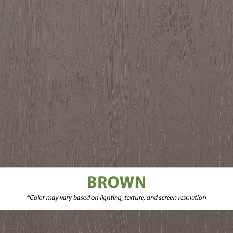 Lifetime 127.9cm W 439.11L Water Resistant Polyethylene Plastic Lockable Deck Box in Brown