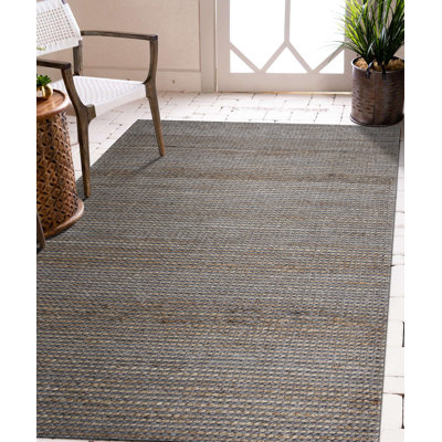 Anant Striped Hand-Woven Jute Blend Area Rug