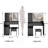 41" Large Sized Desktop Vanity Table + Cushioned Stool, Oversized Desktop, Large Touch Control LED Mirror, 3-Color Switch, Multi Layer High Capacity Storage Fashion Dresser, EPA, GCC, UL Certificate-749706185
