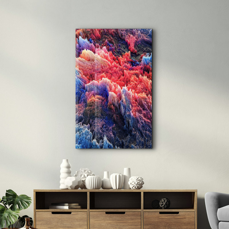 Peinture décorative en verre trempé