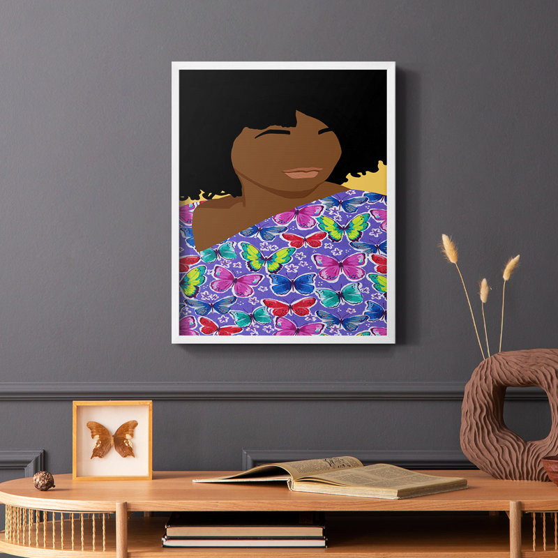 Care Giver II, reproduction encadrée - bois massif, Blanc, H 28 po x l 22 po