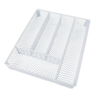 Metal Rectangle Flatware Caddy