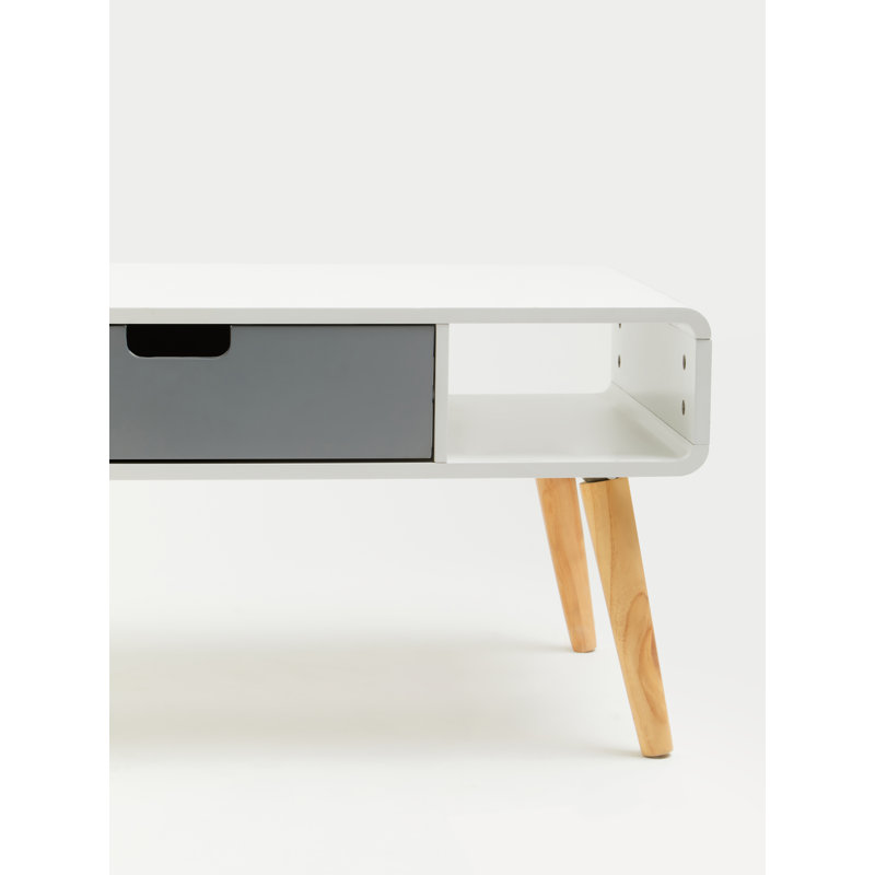 Cahoon Four Leg Coffee Table with Storage
