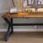 Black Rectangular Solid Wood desk-931974265