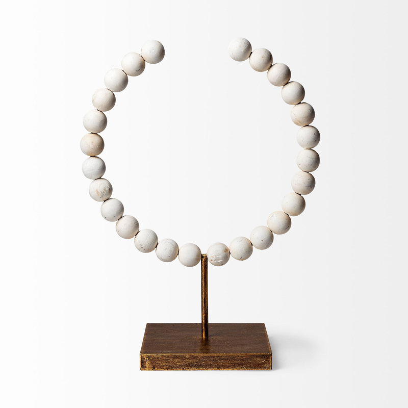 Shira Abstract Figurines & Sculptures, Gold, 16" H x 6" W x 11" D